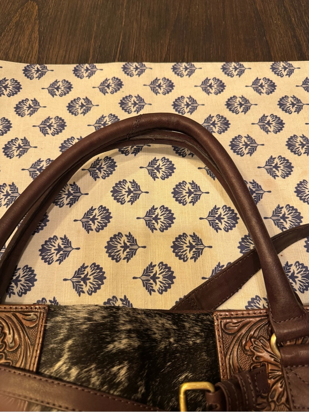 American Darling Cowhide Tooled Leather Concealed Carry Tote Bag - NWT !!! - Picture 13 of 15